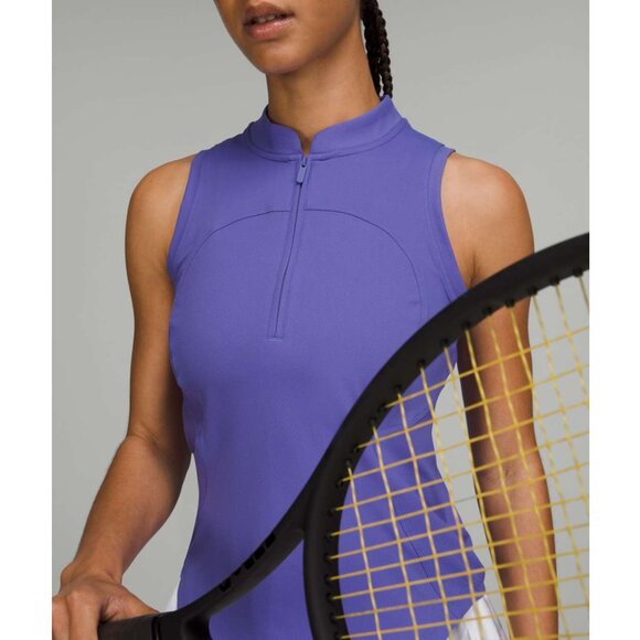 Lululemon Front Zip Mock-Neck Tennis Tank Top - Picture 5 of 9